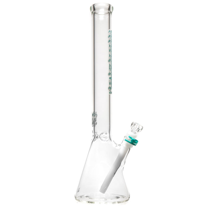 Illadelph - Medium Beaker - 7mm - Teal & White Label - The Cave