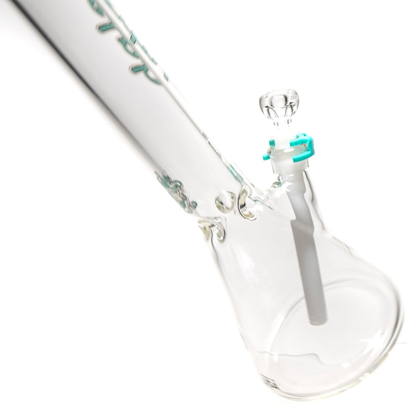 Illadelph - Medium Beaker - 7mm - Teal & White Label - The Cave