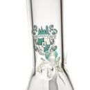 Illadelph - Medium Beaker - 7mm - Teal & White Label - The Cave