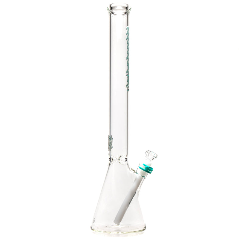 Illadelph - Tall Beaker - Teal & White Label - The Cave