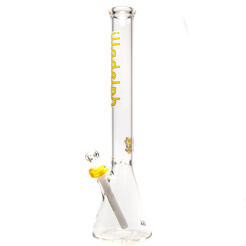 Illadelph - Medium Beaker - 7mm - Yellow & White Label - The Cave