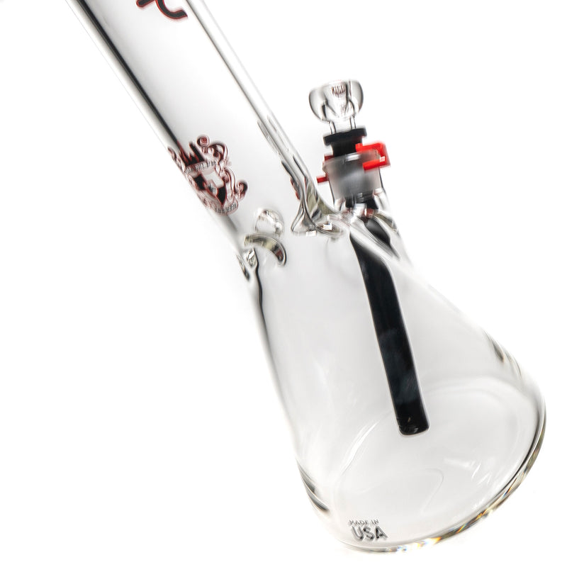 Illadelph - Medium Beaker - 7mm - Black & Red Label - The Cave