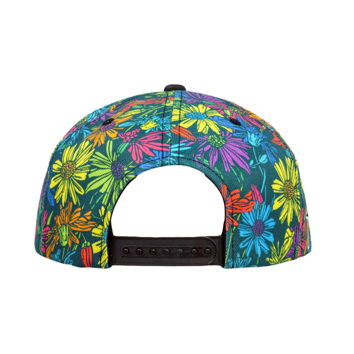 Grassroots - Janis Joplin Rainbow Daisies Snapback Hat - Large/XL - The Cave