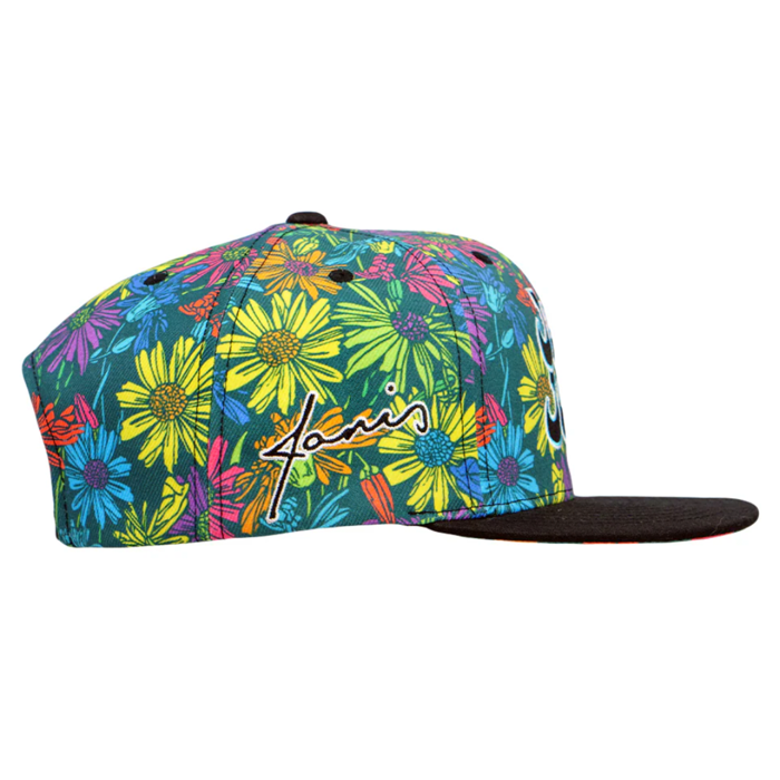 Grassroots - Janis Joplin Rainbow Daisies Snapback Hat - Large/XL - The Cave