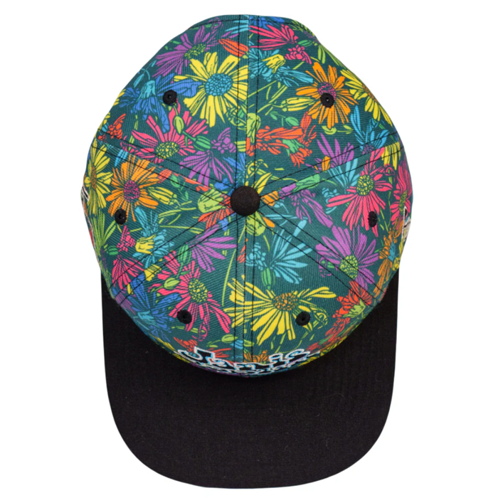 Grassroots - Janis Joplin Rainbow Daisies Snapback Hat - Large/XL - The Cave