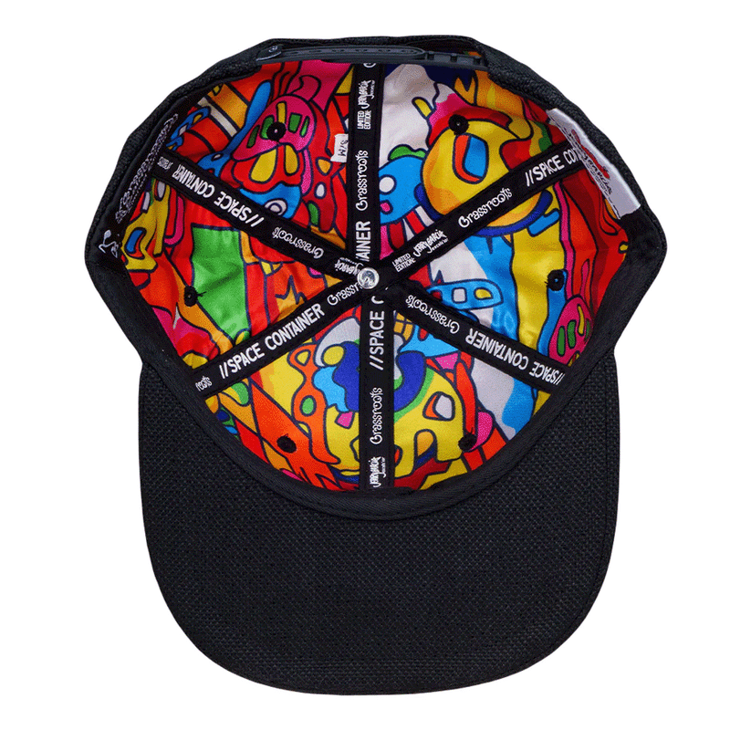 Grassroots - Jerry Garcia Space Container Trio Black Snapback Hat - Large/XL - The Cave
