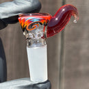 KJH Glass - Martini Slide - 4-Hole - 14mm - Bipolar Fire/Blue