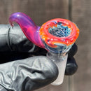 KJH Glass - Martini Slide - 4-Hole - 14mm - Blues & Orange