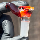 KJH Glass - Martini Slide - 4-Hole - 14mm - Fire & Smoke