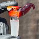 KJH Glass - Martini Slide - 4-Hole - 14mm - Fire & Smoke