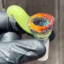 KJH Glass - Martini Slide - 4-Hole - 14mm -  Jailhouse/Greens/Blues