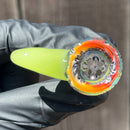 KJH Glass - Martini Slide - 4-Hole - 14mm -  Jailhouse/Greens/Blues