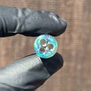 KJH Glass - XL Glass Tip - Aqua - Fire/Ice/Purple