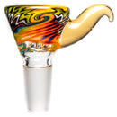 Kevin Howell - Martini Slide - 4 Hole - 14mm - Earth & Rainbow Linework w/ CFL Serum - The Cave