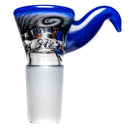 Kevin Howell - Martini Slide - 4 Hole - 18mm - Bipolar Linework - Brilliant Blue - The Cave