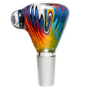 Kevin Howell - Push Slide - 14mm - Smoke, Red & Rainbow Linework