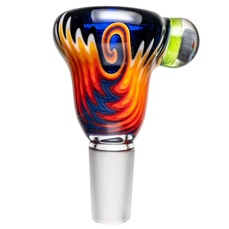 Kevin Howell - Push Slide - 14mm - Cobalt w/ Purple & Fire Linework - The Cave