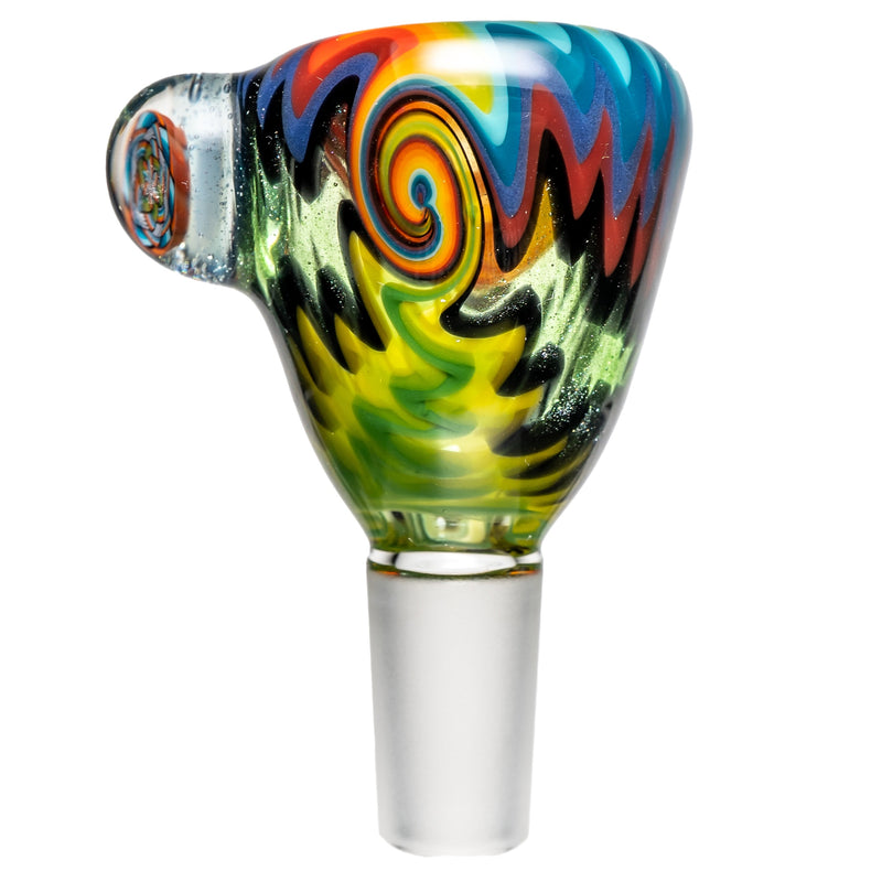 Kevin Howell - Push Slide - 14mm - Green Stardust w/ Multi Color Linework - The Cave