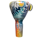 Kevin Howell - Push Slide w/ Worked Joint - 14mm - Smoke & Fruit Stripe - The Cave