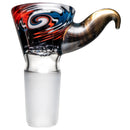 Kevin Howell - Martini Slide - 4 Hole - 18mm - Grateful Linework w/ Electrum - The Cave