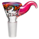 Kevin Howell - Martini Slide - 4 Hole - 14mm - Bipolar Linework w/ Telemagenta - The Cave