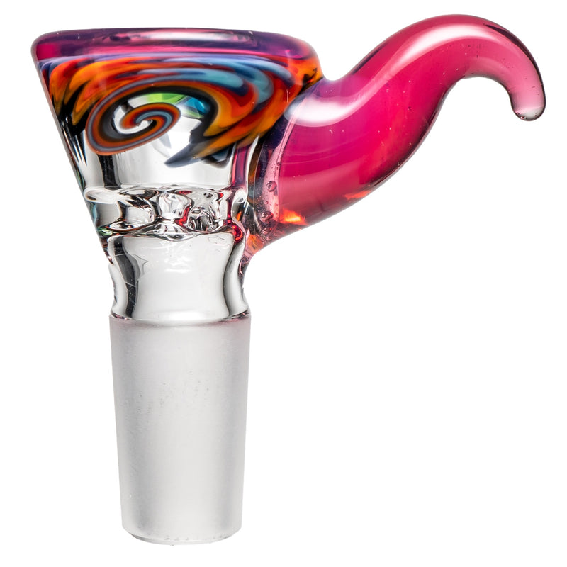 Kevin Howell - Martini Slide - 4 Hole - 14mm - Bipolar Linework w/ Telemagenta - The Cave