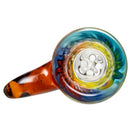 Kevin Howell - Martini Slide - 4 Hole - 14mm - Fade to Clear w/ Agate - The Cave