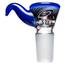 Kevin Howell - Martini Slide - 4 Hole - 18mm - Bipolar Linework - Brilliant Blue - The Cave