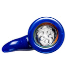 Kevin Howell - Martini Slide - 4 Hole - 18mm - Bipolar Linework - Brilliant Blue - The Cave