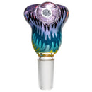 Kevin Howell - Push Slide - 14mm - Purple Lollipop w/ Rainbow Linework - The Cave