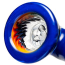 Kevin Howell - Martini Slide - 4 Hole - 18mm - Bipolar Linework - Purple Lollipop - The Cave