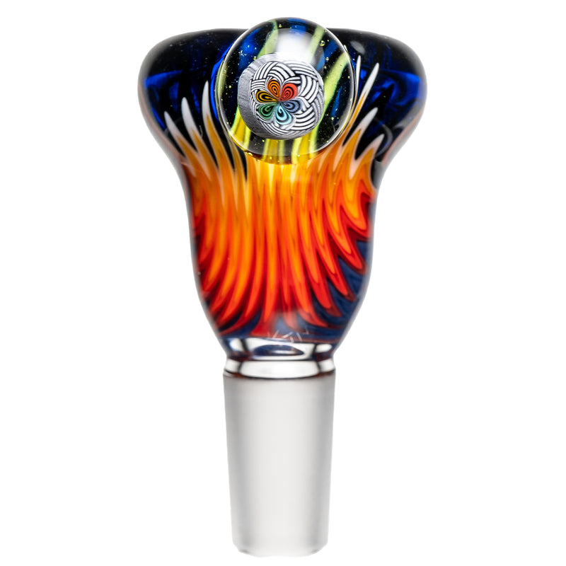 Kevin Howell - Push Slide - 14mm - Cobalt w/ Purple & Fire Linework - The Cave