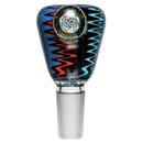 Kevin Howell - Push Slide - 14mm - Aqua, Red & Purple Linework - The Cave