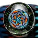 Kevin Howell - Push Slide - 14mm - Aqua, Red & Purple Linework - The Cave