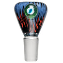 Kevin Howell - Push Slide - 18mm - Aqua, Red & Purple Linework - The Cave