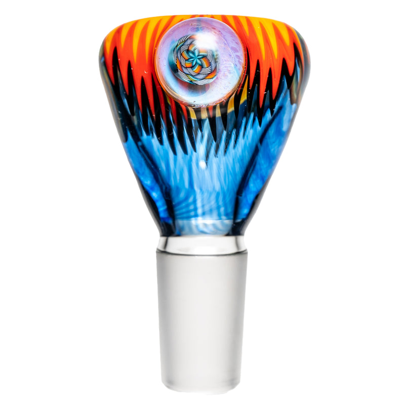 Kevin Howell - Push Slide - 18mm - Transparent Blue Rainbow Linework