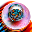 Kevin Howell - Push Slide - 18mm - Transparent Blue Rainbow Linework