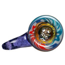 Kevin Howell - Martini Slide w/ Worked Joint - 4 Hole - 18mm - Purple Lollipop - The Cave