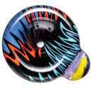 Kevin Howell - Push Slide w/ Worked Joint - 14mm - Aqua, Red & Purple - The Cave