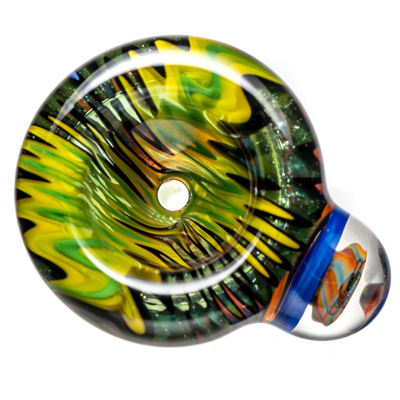 Kevin Howell - Push Slide w/ Worked Joint - 14mm - Fade to Clear Rainbow - The Cave