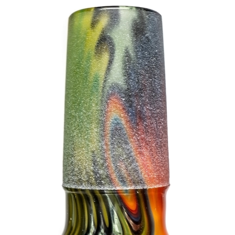 Kevin Howell - Push Slide w/ Worked Joint - 14mm - Fade to Clear Rainbow - The Cave