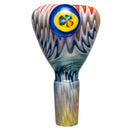 Kevin Howell - Push Slide w/ Worked Joint - 14mm - Smoke & Fruit Stripe - The Cave