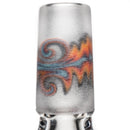 Kevin Howell - Martini Slide w/ Worked Joint - 4 Hole - 14mm - Bipolar w/ Silver & Blue - The Cave
