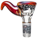 Kevin Howell - Martini Slide w/ Worked Joint - 4 Hole - 14mm - Bipolar w/ Agate - The Cave