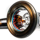 Kevin Howell - Martini Slide w/ Worked Joint - 4 Hole - 18mm - Bipolar w/ Electrum - The Cave