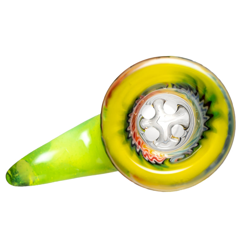 Kevin Howell - Martini Slide - 4 Hole - 18mm - Lemon Drop & Fruit Stripe w/ Slyme - The Cave