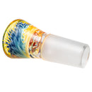 Kevin Howell - Martini Slide - 4 Hole - 18mm - Lemon Drop & Fruit Stripe Linework w/ Pink Slyme - The Cave