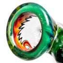 Kevin Howell - Martini Slide - 4 Hole - 14mm - Bipolar Linework - w/ Green Stardust - The Cave