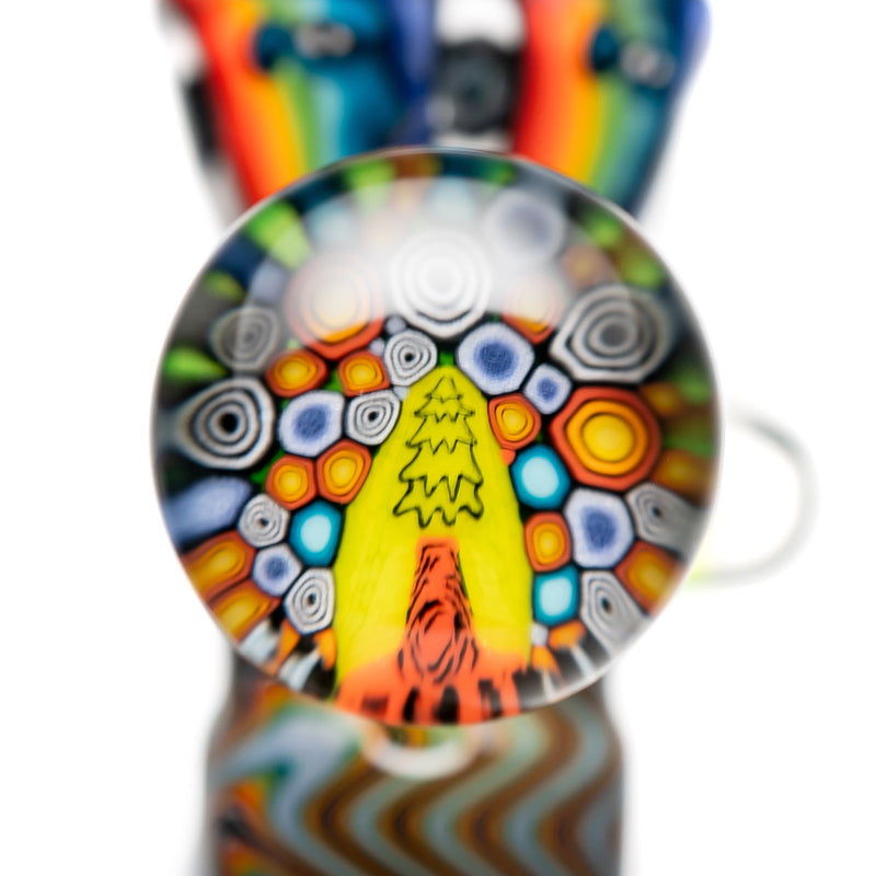 Kevin Murray - Martini Slide - 18mm - Multi Color Swirl & Rainbow Faces - The Cave