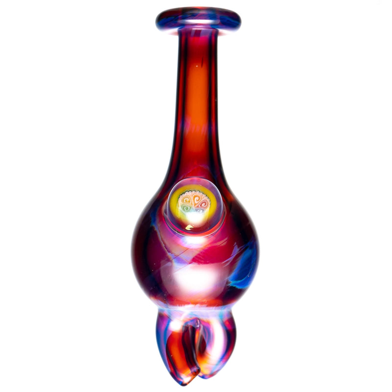 Keys Glass - Spinner Bubble Cap - Millie - Amber Purple - The Cave